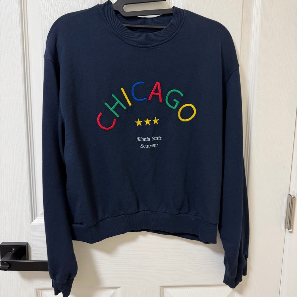 Bershka Dark Blue Sweatshirt